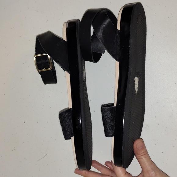 Clarks Botanic Ivy sandals women’s size 7.5 black ankle buckle - Picture 6 of 9